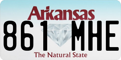 AR license plate 861MHE