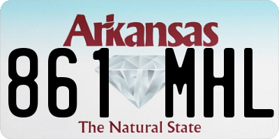 AR license plate 861MHL