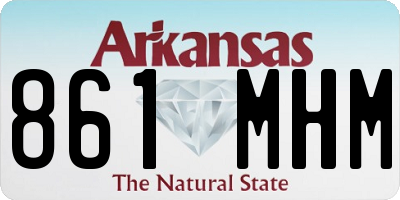 AR license plate 861MHM
