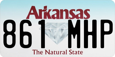 AR license plate 861MHP