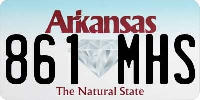AR license plate 861MHS