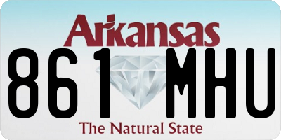AR license plate 861MHU