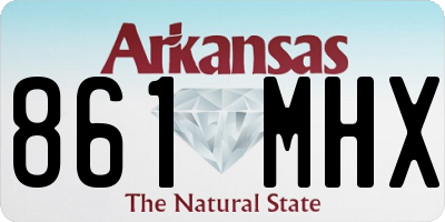 AR license plate 861MHX