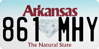 AR license plate 861MHY
