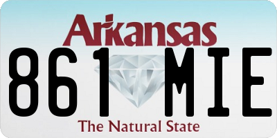 AR license plate 861MIE
