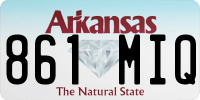 AR license plate 861MIQ