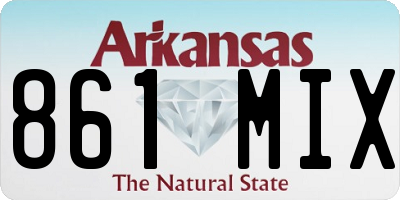 AR license plate 861MIX