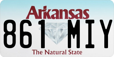 AR license plate 861MIY