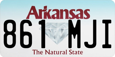 AR license plate 861MJI