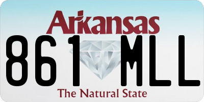 AR license plate 861MLL