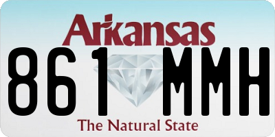 AR license plate 861MMH