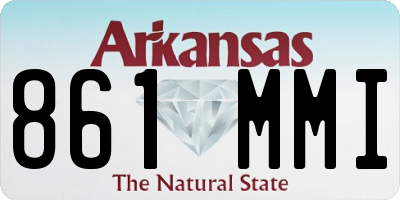 AR license plate 861MMI