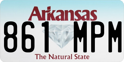 AR license plate 861MPM