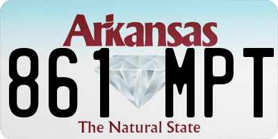 AR license plate 861MPT