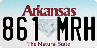 AR license plate 861MRH