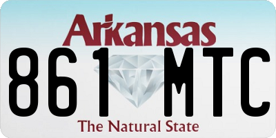 AR license plate 861MTC