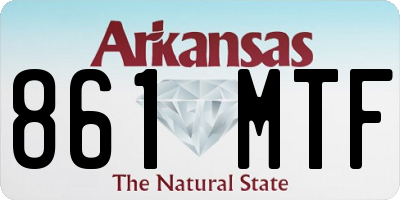 AR license plate 861MTF