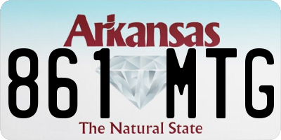 AR license plate 861MTG