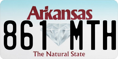 AR license plate 861MTH