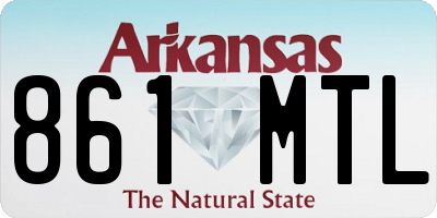 AR license plate 861MTL