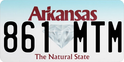 AR license plate 861MTM