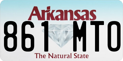 AR license plate 861MTO