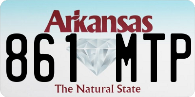 AR license plate 861MTP