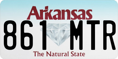 AR license plate 861MTR