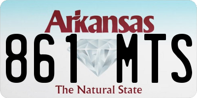 AR license plate 861MTS