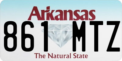 AR license plate 861MTZ