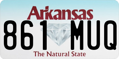 AR license plate 861MUQ