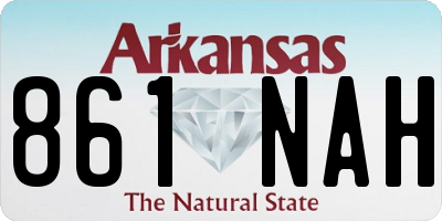 AR license plate 861NAH