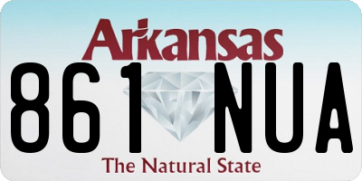 AR license plate 861NUA