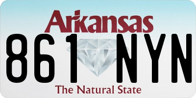 AR license plate 861NYN