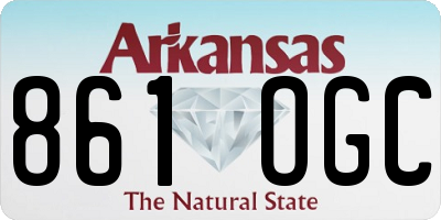 AR license plate 861OGC