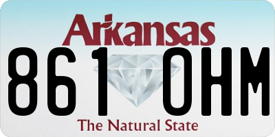 AR license plate 861OHM