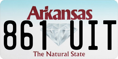 AR license plate 861UIT