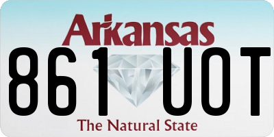 AR license plate 861UOT