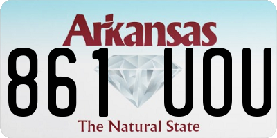 AR license plate 861UOU