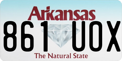 AR license plate 861UOX