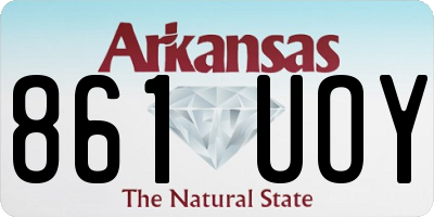 AR license plate 861UOY