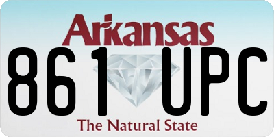 AR license plate 861UPC