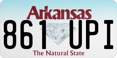 AR license plate 861UPI