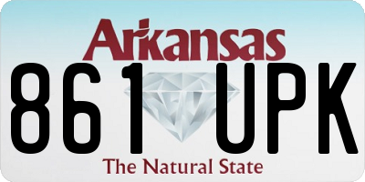 AR license plate 861UPK