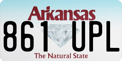 AR license plate 861UPL