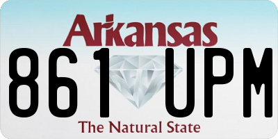 AR license plate 861UPM