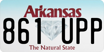 AR license plate 861UPP