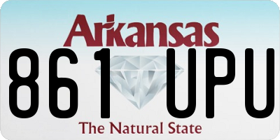 AR license plate 861UPU
