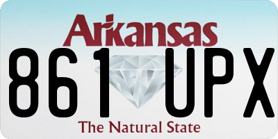 AR license plate 861UPX