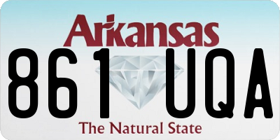 AR license plate 861UQA